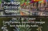River Barge Concession Contract Barge...Quality of Proposal (25 Pts.) 11 San Antonio River Cruises Go Rio San Antonio Specialty programming catered to specific demographics Targeted