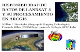 DISPONIBILIDAD DE DATOS DE LANDSAT-8 Y SU … · de Landsat 8 y obtener las imágenes crudas (sin procesamiento) de OLI y TIRS. Además, se utilizará la plataforma de ArcGIS Desktop