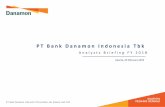Danamon PPT Template · 2 FY 2018 Balance Sheet highlights 1) Trade Finance includes related marketable securities 2) Reclass in 3Q18 and 4Q18 due to signing of Conditional Sale and