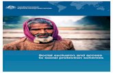 Social exclusion and access to social protection schemes · Cover photo: Mr Ben Pederick. Social exclusion and access to social protection schemes. April 2014 . Stephen Kidd. ii |