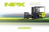 NPX - Autoelevadores, apiladores y carretillas CLARK · Cylinder and hose routing design ... Rugged and reliable the new CLARK NPX series forklift trucks offer superior ... 12 Fork