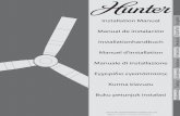 Installation Manual English - Hunter Fans Australia · Buku petunjuk instalasi ... Pengawatan Kanopi Bilah Rumah Sakelar Pengoperasian ... Label huruf di dalam ilustrasi (contoh: