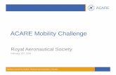 ACARE Mobility Challenge - Royal Aeronautical Airside –Terminal Airside –Apron Ticket- & Security