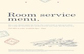 Room service menu. - Village Hotels - 29 UK Locations · Room service menu. Room service is available 6pm - 10pm and a £5 tray charge applies. All prices are inclusive of VAT at