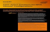 Intel® Builders Intel® Select Solutions for NFVI Ubuntu* … · Solution Brief | Intel® Select Solutions for NFVI Ubuntu* Configurations 1U Optimized 2x25GbE Plug In Slot NVMe/SATA/SAS