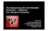 Die Bedeutung der Schnittstelle ambulant – stationär (am ...allianzq.ch/doc/2011 Stoos II Referate/Diem_Stoos 2011.pdf · Retinopathie Nephropathie Neuropathie PAVK MI Stroke 4