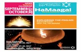 NEWS EVENTS CALENDAR SEPTEMBER 2017 HaMaagal … · HaMaagal Monthly Newsletter of CBH NEWS EVENTS CALENDAR SEPTEMBER OCTOBER 2017 EXPLORING THE PSALMS SATURDAY SEP.16,10:30AM