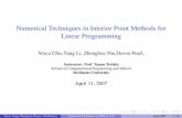 Numerical Techniques in Interior Point Methods …cs777/presentations/NumericalIssue.pdfNumerical Techniques in Interior Point Methods for Linear Programming Voicu Chis,Yang Li, Zhenghue