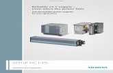 SITOP DC UPS - w3app.siemens.com · Siemens • SITOP DC UPS 3 The advantages of SITOP DC UPS with capacitors Completely maintenance-free DC UPS with high- capacity double-layer capacitors