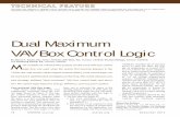Dual Maximum VAV Box Control Logic - Taylor Engineering · such strategy dubbed “dual maximum” VAV box control logic and shows how this control logic improves energy efficiency