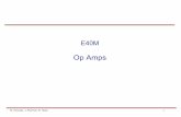 16. Op Amps - Stanford University · No current into op-amp inputs No voltage difference between op-amp input terminals The Two Golden Rulesfor circuits with ideal op-amps*
