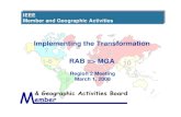 Implementing the Transformation 7 8 1-6 RAB => MGA 10sites.ieee.org/r2/files/2013/08/MGA_Overview_for_Region21.pdfImplementing the Transformation RAB => MGA Region 2 Meeting March