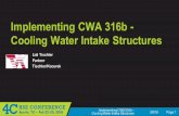 Implementing CWA 316b - Cooling Water Intake Structurescontent.4cmarketplace.com/presentations/TischlerTischler.pdf · 3/8/16 Page 2 Implementing CWA 316b – Cooling Water Intake