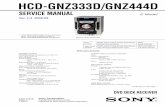 HCD-GNZ333D/GNZ444D - Принципиальные электрические ... HCD-GNZ333D,  ·