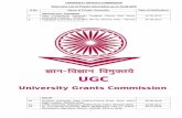 UNIVERSITY GRANTS COMMISSION State-wise … University...Azim Premji University, 134, Doddakanneli, Next to Wipro Corporate Office, Sarjapur Road, Bangalore, Karnataka. 13.10.2010