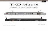 Platin Pro TXD Matrix TXD Matrixplatinpro.com/documents/Platin Pro TXD User manual 060718.pdf · setting you speakers between 80 and 99 to allow you the most flexibility from the