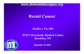 Rectal CancerRectal Cancer - SUNY Downstate Medical Center · Rectal CancerRectal Cancer Sophia L Fu, MD SUNY Downstate Medical Center, Brooklyn, NY September 10, 2009 . HistoryHistory