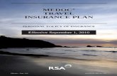 MEDOC TRAVEL INSURANCE PLAN - Get Quote · PERSONAL POLICY OF INSURANCE MEDOC® TRAVEL INSURANCE PLAN Effective September 1, 2010 Effective – Sept. 1/10 INDIVIDUAL QCC ACTIVE