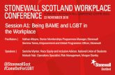 A1: Being BAME and LGBT in the Workplace - stonewall.org.uk · Terminology LGBT BAME The acronym for Black, Asian and minority ethnic PoC QTIPOC The acronym for lesbian, gay, bi and