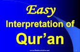 Interpretation of Qur’an - Final Revelation. Al-Kafirun : The Disbelievers In the name of Allah, the Gracious, the Merciful 109.1 Say (O Muhammad r): “O disbelievers! 109.2 ‘I