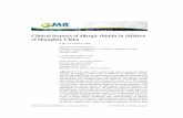 Clinical features of allergic rhinitis in children of ... · Clinical features of allergic rhinitis in Chinese children 3 Genetics and Molecular Research 15 2: gmr.15028118 FUNPEC-RP