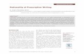 Rationality of Prescription Writing - ijper.org · human error in prescription writing (Figure 1).7,20 There are two main error types7 ... Indian Journal of Pharmaceutical Education