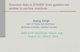 Structure data in ENSDF from gamma-ray studies in nuclear ...indico.ictp.it/event/7641/session/27/contribution/62/material/0/0.pdf · Gamma rays in nuclear reactions • Bound states: