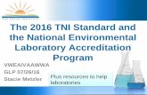 The 2016 TNI Standard and the National Environmental ... · TNI Resources Course 2-1013: Implementing the 2009 TNI Standard The objective of this course is to help laboratory management