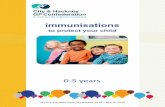 0-5 years - hackneyservicesforschools.co.uk · pertussis, polio) After 5 years of age children enter the school immunisation programme. Some children require extra immunisations and