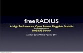 freeRADIUS - aureliengeron.free.fraureliengeron.free.fr/livrewifi/freeradius-en-part2.pdf · Packages on Debian $ aptitude search freeradius p freeradius - a high-performance and
