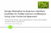 Design Metaphor to Improve Interface Usability for Paddy … · Design Metaphor to Improve Interface Usability for Paddy Farmers in Malaysia Using User-Centered Approach Siti Nurliana