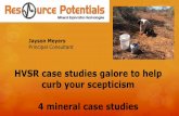 HVSR case studies galore to help curb your scepticism 4 ... · HVSR case studies galore to help curb your scepticism 4 mineral case studies Jayson Meyers Principal Consultant