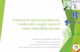 A method for optimizing collection, transfer and transport ...uest.ntua.gr/tinos2015/proceedings/pdfs/dunovic_et_al_pres.pdf · A method for optimizing collection, transfer and transport