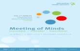 Meeting of Minds - University of Queensland329488/UQ329488_proceedings.pdf · Meeting of Minds Forum 2014 Meeting of Minds Forum 2014 Acknowledgements We gratefully acknowledge the