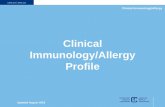 Clinical Immunology/Allergy Profile - cma.ca · Clinical Immunology/Allergy Clinical Immunology/Allergy Profile Updated August 2018 3 GENERAL INFORMATION Source: Pathway evaluation
