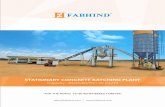 STATIONARY CONCRETE BATCHING PLANT-4 - fabhind.in · CONCRETE BATCHING PLANT AGGREGATE STORAGE BIN WITH WEIGHING CONVEYOR The aggregate storage bins made from wear resistance ms sheet