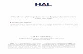 Pluralisme philosophique versus Logique … Id: hal-01240911 Submitted on 9 Dec 2015 HAL is a multi-disciplinary open access archive for the deposit and dissemination of sci-entific
