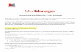 Announcing MindManager 15 for Windows · Announcing MindManager 15 for Windows At Mindjet, we strive to provide revolutionary ways for people to be more innovative, creative, collaborative,