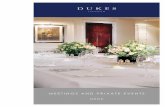 MEETINGS AND PRIVATE EVENTS - dukeshotel.com · Selection of both British and Continental meats, ... MAIN Grass fed rib eye steak, ... you will enjoy an exclusive 5 course menu.