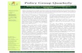 Policy Group Quarterly · Policy Group Quarterly ... that ULBs often pay a gate fee or tipping fee to the WTE ... had no control over the quantum and quality of waste