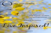 * Fascinating Keynote Speakers * Field Trips and ... Fall Catalog 2017... · * Fascinating Keynote Speakers * Field Trips and Experiences ... Leticia Reyna Cano MaryEllen Ogle Kay