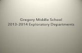 2013-2014 Exploratory Departments - Gregory Middle Schoolgregory.ipsd.org/Uploads/General/1314ExploratoryDepartments.pdf · General Music 6th Grade General Music Quarter-long class