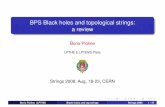 BPS Black holes and topological strings: a reviewmember.ipmu.jp/yuji.tachikawa/stringsmirrors/2008/Pioline.pdfBPS Black holes and topological strings: a review Boris Pioline LPTHE