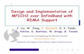 Design and Implementation of MPICH2 over InfiniBand with ...mvapich.cse.ohio-state.edu/static/media/publications/slide/liuj-mpich2.pdf · Design and Implementation of MPICH2 over