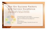 The Six Success Factors and Service Excellence - 4CSD4csd.com/wp-content/uploads/2016/06/SixSuccessServExcellence_Mar2017_4CSD.pdf · The Six Success Factors and Service Excellence