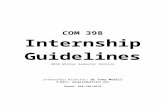 COM 398 · Web viewCOM 398 Internship Guidelines 2018 Winter Semester Version Internship Director: Dr Tony McGill E-Mail: amcgill@umflint.edu Phone: 810 766-6679 Communication Internships