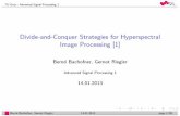Divide-and-Conquer Strategies for Hyperspectral Image ... · Divide-and-Conquer Strategies for Hyperspectral Image Processing [1] Bernd Bachofner, Gernot Riegler Advanced Signal Processing