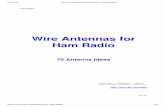 Antenna - Wire Antennas adio - 70 Antenna Ideas1 BALI-JN TRANSFORMER Inverted-Vee Antenna meters END INSULATOR STAKE MAST 76 meters MHz WIRE ELEMENTS EARTH'S SURFACE ANTENNAS 15. Sloping