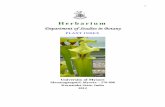 Herbarium - uni-mysore.ac.inuni-mysore.ac.in/english-version/assets/Downloads-2012/March/Herbarium-Index.pdf · 2 PREFACE Herbarium is a bank of collection of plant species preserved