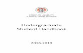Undergraduate Student Handbook · Congratulations on obtaining a place in the Pontifical University, ... Group 4: Anthropology, Nua-Ghaeilge (H5 Irish required), Economics, Finance,